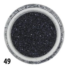 Csillámpor - fekete - 49