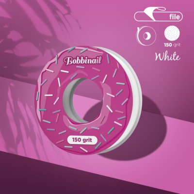 Staleks Expert Donut Bobbinail - Náhradní jednorázový nalepovací pilník na nehty 7 m - zrnitost 150