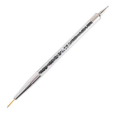 2in1 Zdobiaci štetec a pero 3 MollyLac black zircon 10mm