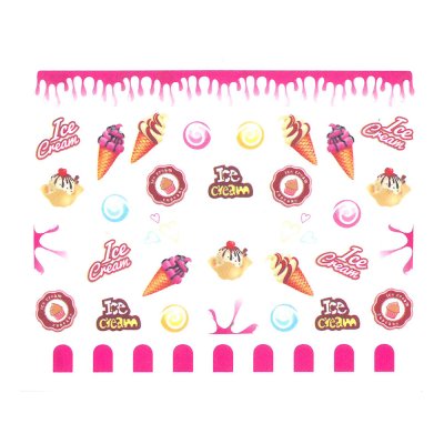 Vodolepky na nechty Ice Cream BN-825