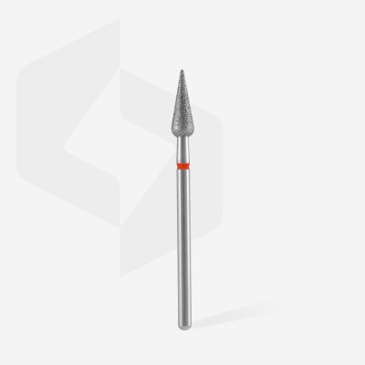 Diamantový brúsny nadstavec Staleks Expert - pointed pear red FA100R040/12