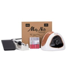 MollyNails Brúska na nechty M15 68W - krémovo-zlatá