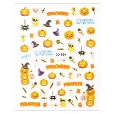 Tenké nálepky na nehty - HALLOWEEN DD-764