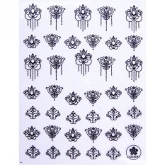 Nálepky na nehty ornamenty černé - CB-174