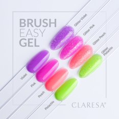 CLARESA® Brush Easy Gel GLITTER VIOLET, 5g