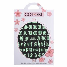 Samolepky na nehty svítící - abeceda - Colorf CY-029