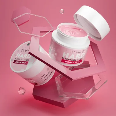 CLARESA® Stavebný gél na nechty HARD & EASY Builder gel FRENCH PINK, 45g