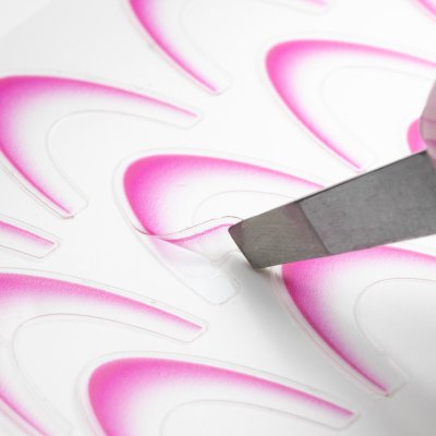 Nálepky na francúzsku manikúru Gradient French Ombre Dark Pink SD-1925