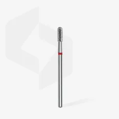 Diamantová fréza STALEKS Expert Rounded cylinder - červená, FA30R023/6.5 (2,3mm/6,5mm)