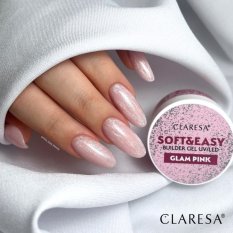 CLARESA® Stavebný gél na nechty SOFT & EASY Builder gel GLAM PINK, 90g