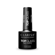 Gél lakk CLARESA® TOP GLASS NO WIPE, 5g