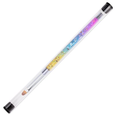 MollyLac Pro Gel Rainbow štetec na gél oválny veľkosť 6 č.3