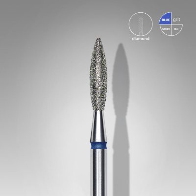 Diamantový brúsny nadstavec Staleks Expert - “flame” blue FA10B023/10