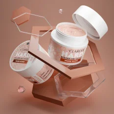 CLARESA® Stavebný gél na nechty HARD & EASY Builder gel NUDE GLOW, 45g