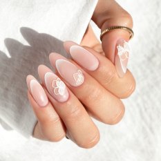 Nálepky na francúzsku manikúru Gradient French Ombre White SD-1933