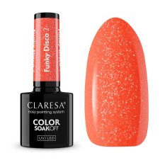 Gél lak CLARESA® Funky Disco 2 - Orange Pop
