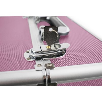 Dvojdielny kozmetický kufor XXL ružový (25x34x42cm)