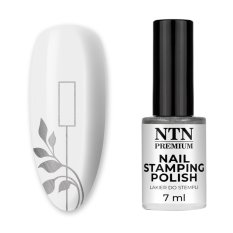Lak na razítkování nehtů NTN Premium 7ml, č.91 - stříbrný