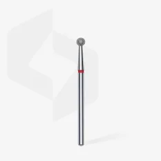 Diamantová fréza STALEKS Expert Ball - červená, FA01R035 (Ø 3,5 mm)
