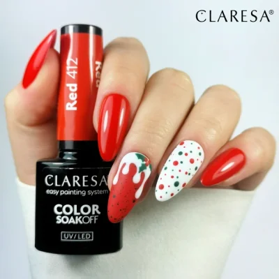 Gel lak CLARESA® RED 412, 5g