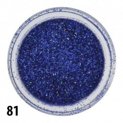 Glitrový prach - modrý - 81