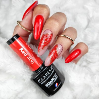 Gél lakk CLARESA® RED 406, 5g