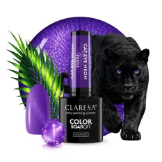 Gél lakk CLARESA® CAT EYE NEON Purple, 5g