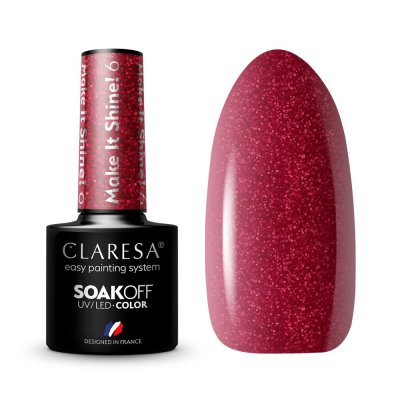 Gél lak CLARESA® Make It Shine! 6, 5g