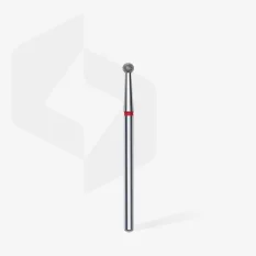 Diamantová fréza STALEKS Expert Ball - červená, FA01R027 (Ø 2,7 mm)