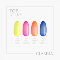 Gél lakk CLARESA® TOP MILKY NO WIPE, 5g