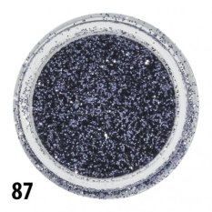 Glitterový prášek - tmavě šedý - 87