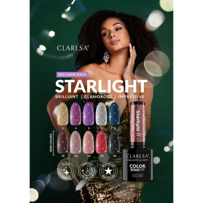 Gél lak CLARESA® Starlight 1, 5g