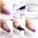 Nálepky na francúzsku manikúru Gradient French Ombre Violet SD-1926