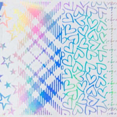 Átlátszó holografikus transzferfólia 100cm - 10-5