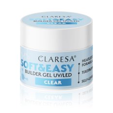 CLARESA® Stavebný gél na nechty SOFT & EASY Builder gel CLEAR, 45g