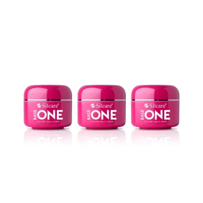 Silcare Base One Gel UV PINK 3x50g