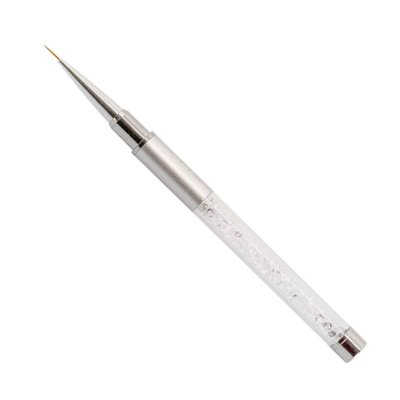 Zdobiaci štetec strieborný s vrchnákom 7mm