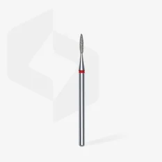 Diamantová fréza STALEKS Expert Flame - červená, FA10R016/8 (1,6mm/8mm)