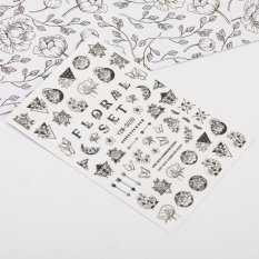 Nálepky na nehty Floral Set YZW-S030