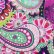 Transfer fólia Retro Paisley 100cm - 15