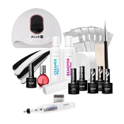 Gel lak sada CLARESA s bruskou