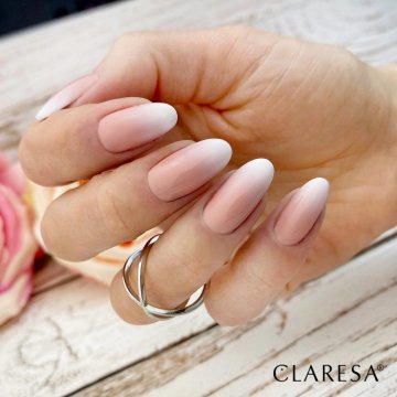 Baby boomer nails - Claresa Nude 107, White 1000
