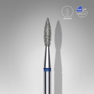 Diamantový brúsny nadstavec Staleks Expert - “flame” blue FA11B021/8