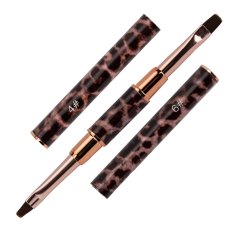 Obojstranný oválny štetec na gél č.4 a č.6 - leopardí vzor