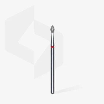 Diamantový brúsny nadstavec STALEKS Expert Pointed Bud- červený, FA60R025/4.5  (2,5mm/4,5mm)