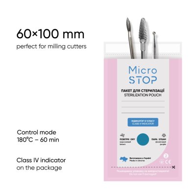 Microstop Sterilizační - kraftové sáčky 60x100mm - 100ks