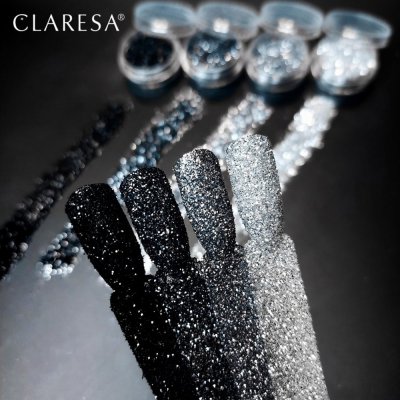 Trblietky Stardust Black Silver