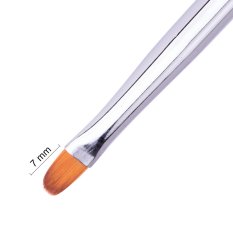 MollyLac Pro Gel Rainbow štetec na gél oválny veľkosť 4 č.2