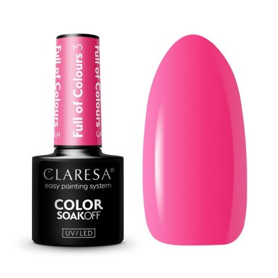 Gél lak CLARESA® Full Of Colours 3, 5g