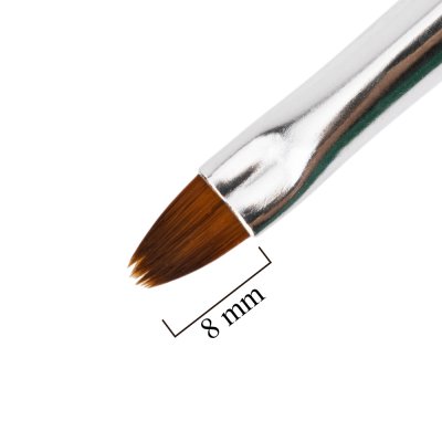 NTN Premium Oválný štětec na gel č.6 - černý